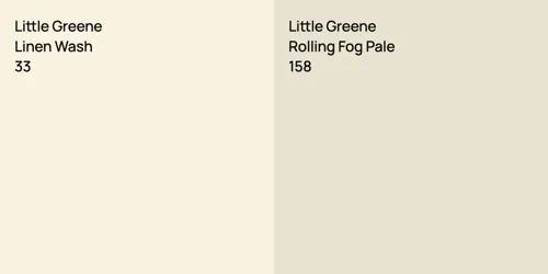 33 Linen Wash vs 158 Rolling Fog Pale