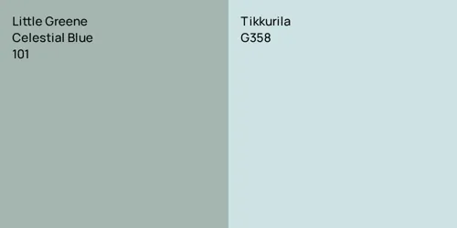 101 Celestial Blue vs G358 