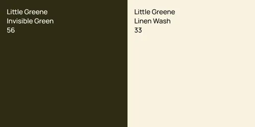56 Invisible Green vs 33 Linen Wash
