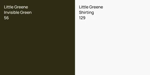 56 Invisible Green vs 129 Shirting