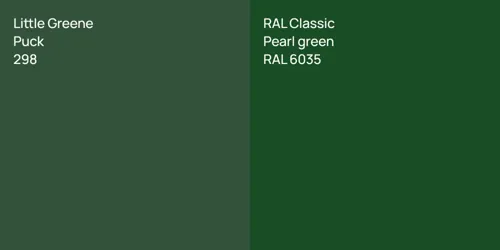 298 Puck vs RAL 6035  Pearl green