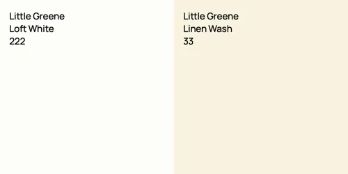 222 Loft White vs 33 Linen Wash