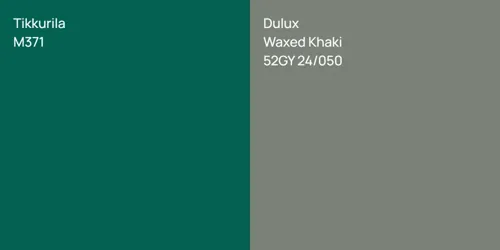 M371 null vs 52GY 24/050 Waxed Khaki