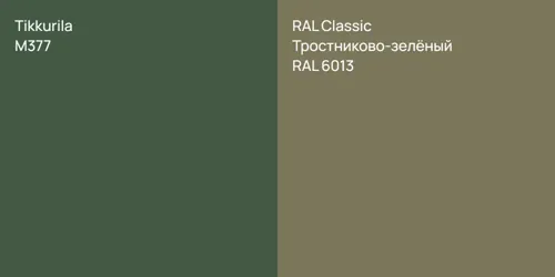 M377  vs RAL 6013 Тростниково-зелёный