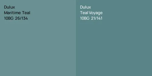 10BG 26/134 Maritime Teal vs 10BG 21/141 Teal Voyage