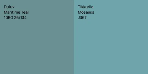 10BG 26/134 Maritime Teal vs J367 Мозаика