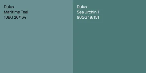 10BG 26/134 Maritime Teal vs 90GG 19/151 Sea Urchin 1