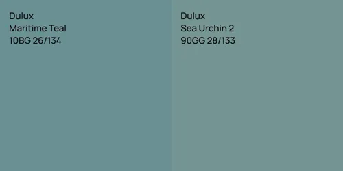 10BG 26/134 Maritime Teal vs 90GG 28/133 Sea Urchin 2