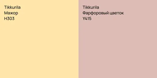 H303 Мажор vs Y415 Фарфоровый цветок