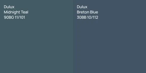 90BG 11/101 Midnight Teal vs 30BB 10/112 Breton Blue