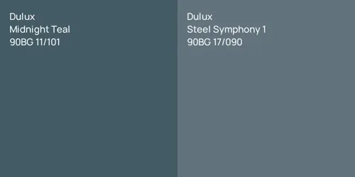 90BG 11/101 Midnight Teal vs 90BG 17/090 Steel Symphony 1