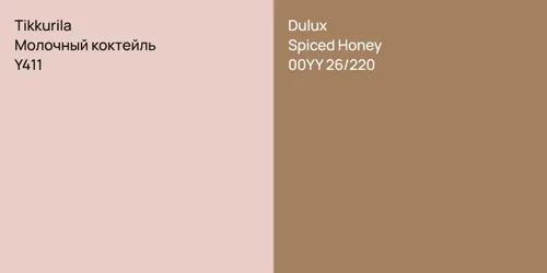 Y411 Молочный коктейль vs 00YY 26/220 Spiced Honey