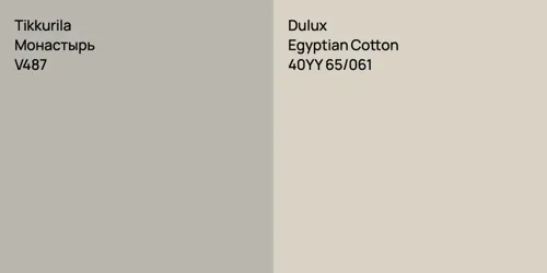 V487 Монастырь vs 40YY 65/061 Egyptian Cotton