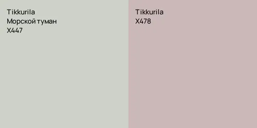 X447 Морской туман vs X478 