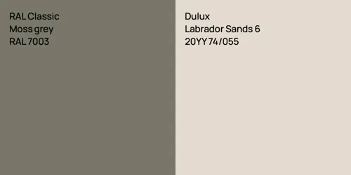 RAL 7003  Moss grey vs 20YY 74/055 Labrador Sands 6