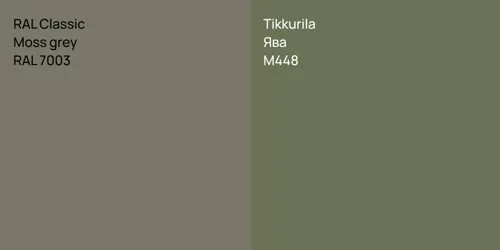 RAL 7003  Moss grey vs M448 Ява