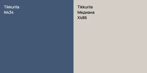 N434  vs X486 Медиана