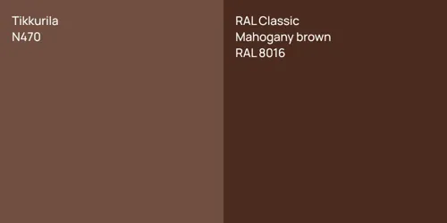 N470 null vs RAL 8016  Mahogany brown