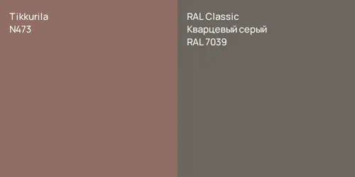 N473  vs RAL 7039 Кварцевый серый