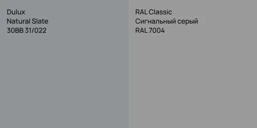 30BB 31/022 Natural Slate vs RAL 7004 Сигнальный серый