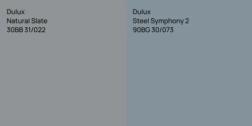 30BB 31/022 Natural Slate vs 90BG 30/073 Steel Symphony 2