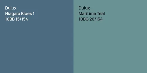 10BB 15/154 Niagara Blues 1 vs 10BG 26/134 Maritime Teal