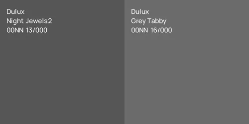 00NN 13/000 Night Jewels 2 vs 00NN 16/000 Grey Tabby