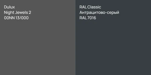 00NN 13/000 Night Jewels 2 vs RAL 7016 Антрацитово-серый