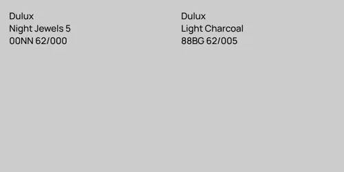 00NN 62/000 Night Jewels 5 vs 88BG 62/005 Light Charcoal