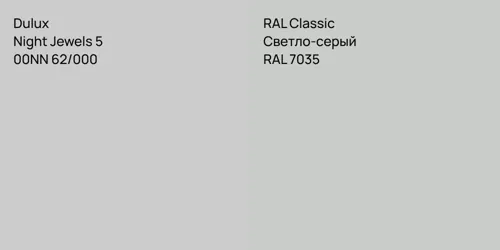 00NN 62/000 Night Jewels 5 vs RAL 7035 Светло-серый