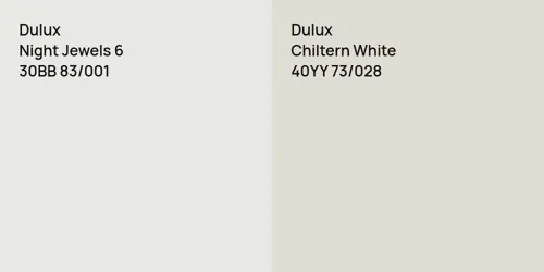 30BB 83/001 Night Jewels 6 vs 40YY 73/028 Chiltern White