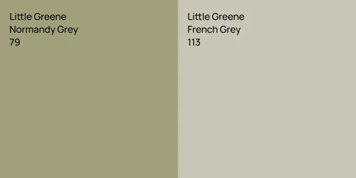 79 Normandy Grey vs 113 French Grey