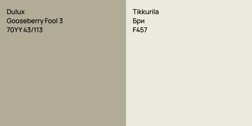 70YY 43/113 Gooseberry Fool 3 vs F457 Бри