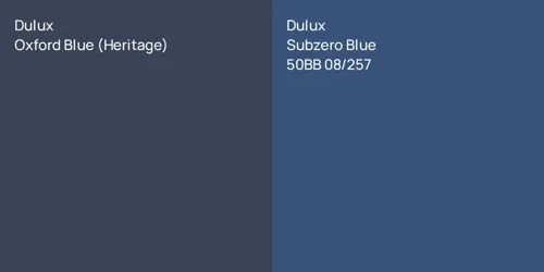 null Oxford Blue (Heritage) vs 50BB 08/257 Subzero Blue