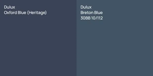 null Oxford Blue (Heritage) vs 30BB 10/112 Breton Blue