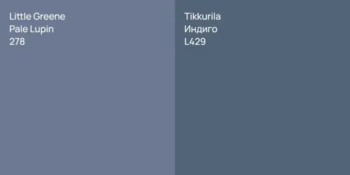 278 Pale Lupin vs L429 Индиго
