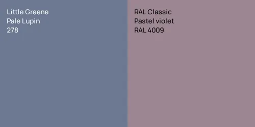 278 Pale Lupin vs RAL 4009  Pastel violet