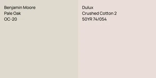 OC-20 Pale Oak vs 50YR 74/054 Crushed Cotton 2