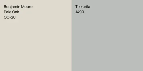 OC-20 Pale Oak vs J499 