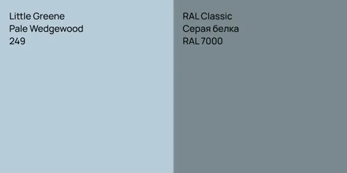 249 Pale Wedgewood vs RAL 7000 Серая белка