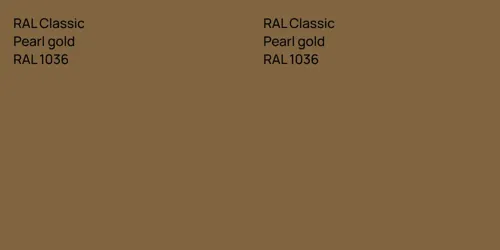 RAL 1036  Pearl gold vs RAL 1036  Pearl gold