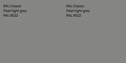 RAL 9022  Pearl light grey vs RAL 9022  Pearl light grey