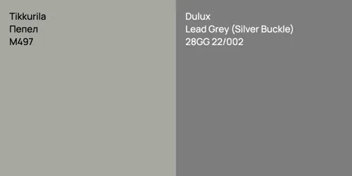 M497 Пепел vs 28GG 22/002 Lead Grey (Silver Buckle)