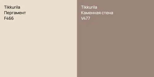 F466 Пергамент vs V477 Каменная стена