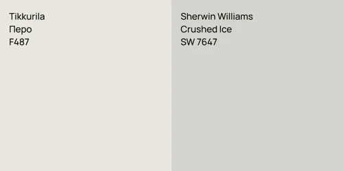 F487 Перо vs SW 7647 Crushed Ice