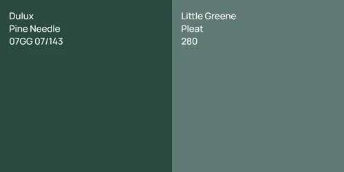 07GG 07/143 Pine Needle vs 280 Pleat