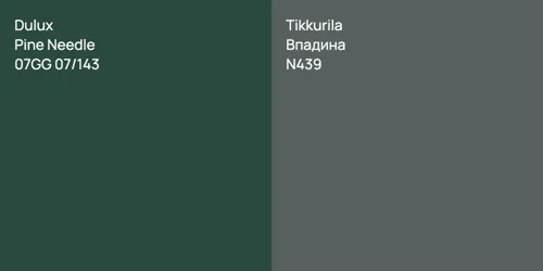 07GG 07/143 Pine Needle vs N439 Впадина