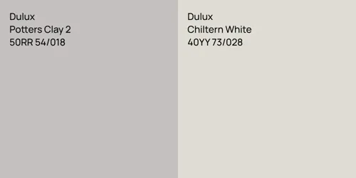 50RR 54/018 Potters Clay 2 vs 40YY 73/028 Chiltern White