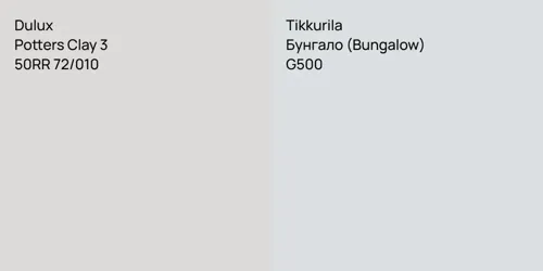 50RR 72/010 Potters Clay 3 vs G500 Бунгало (Bungalow)