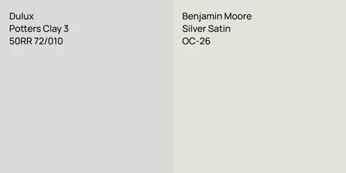 50RR 72/010 Potters Clay 3 vs OC-26 Silver Satin